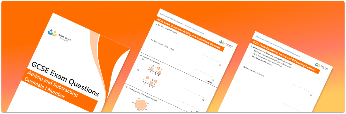 Adding And Subtracting Decimals Exam Questions