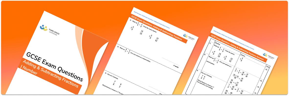 Adding And Subtracting Fractions Exam Questions