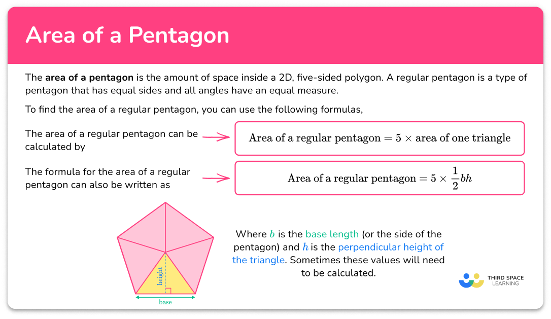 Area of a pentagon