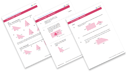 Area of equilateral triangle worksheet