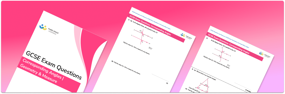 Corresponding Angles Exam Questions