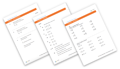 Fractions worksheet