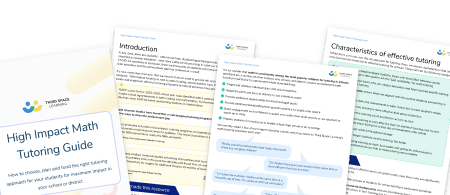 High Impact Tutoring Guide for Schools