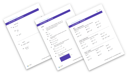Dividing indices worksheet