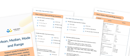 Mean, Median, Mode and Range Worksheet