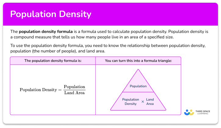 Population density formula