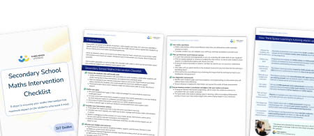 Secondary School Maths Intervention Checklist